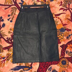 The Most Perfect Vintage Leather Skirt You’ve Ever Seen